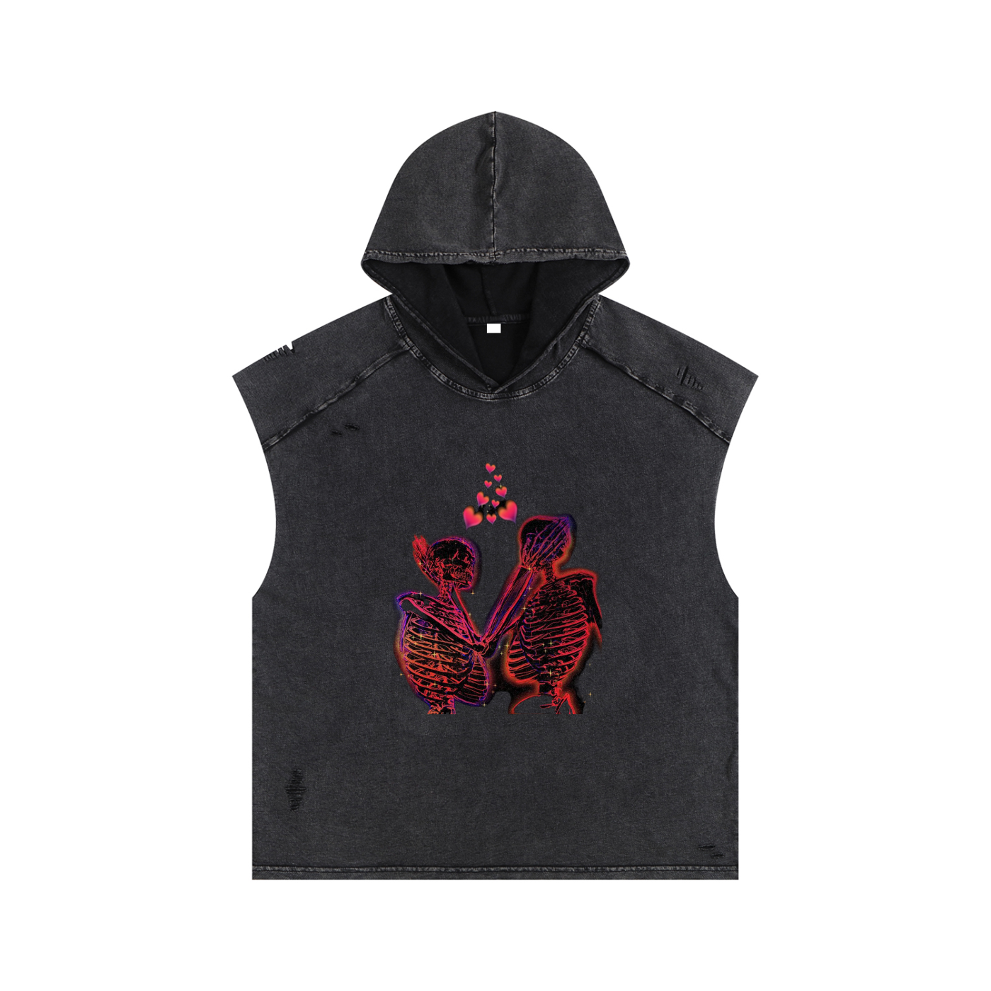 Fire on my skin No sleeve Hoodie by Only Fire Fits RI